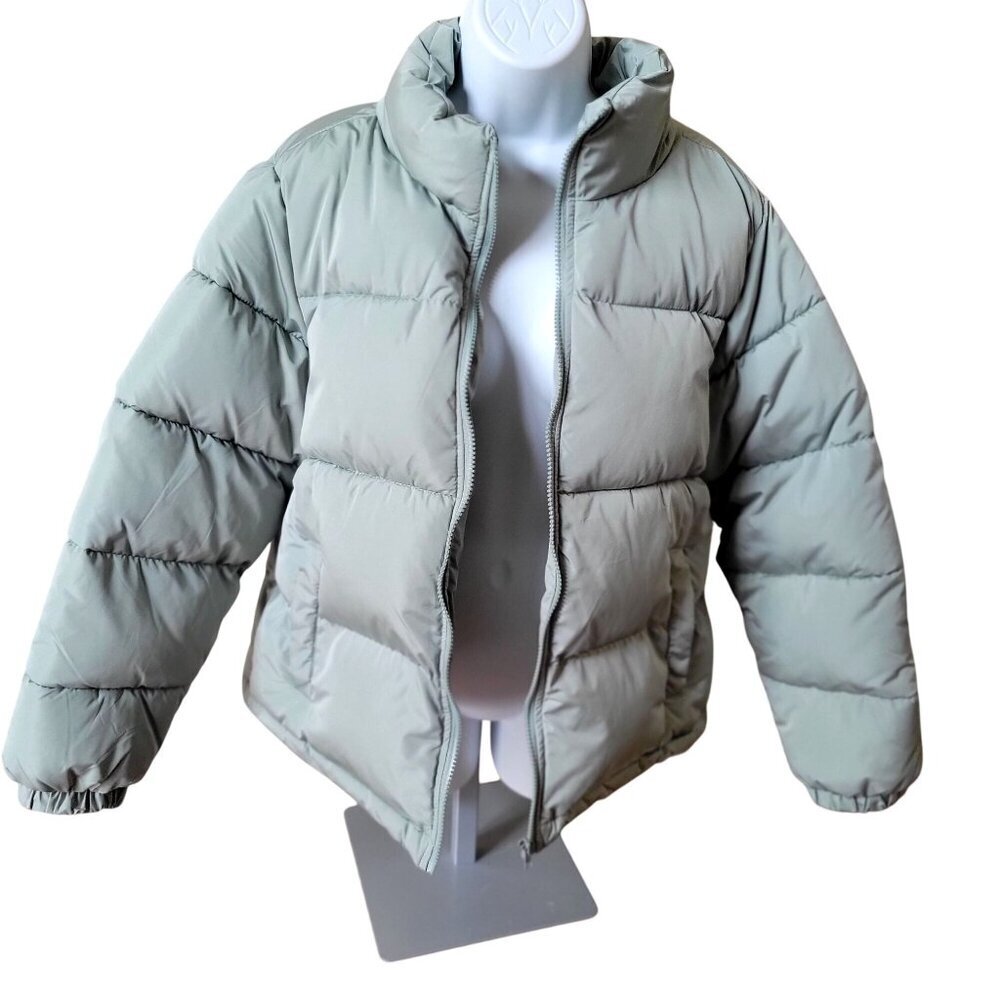 Forever 21 Puffer Jacket  Zipper Closure  in Sage Green - L - Picture 2 of 6